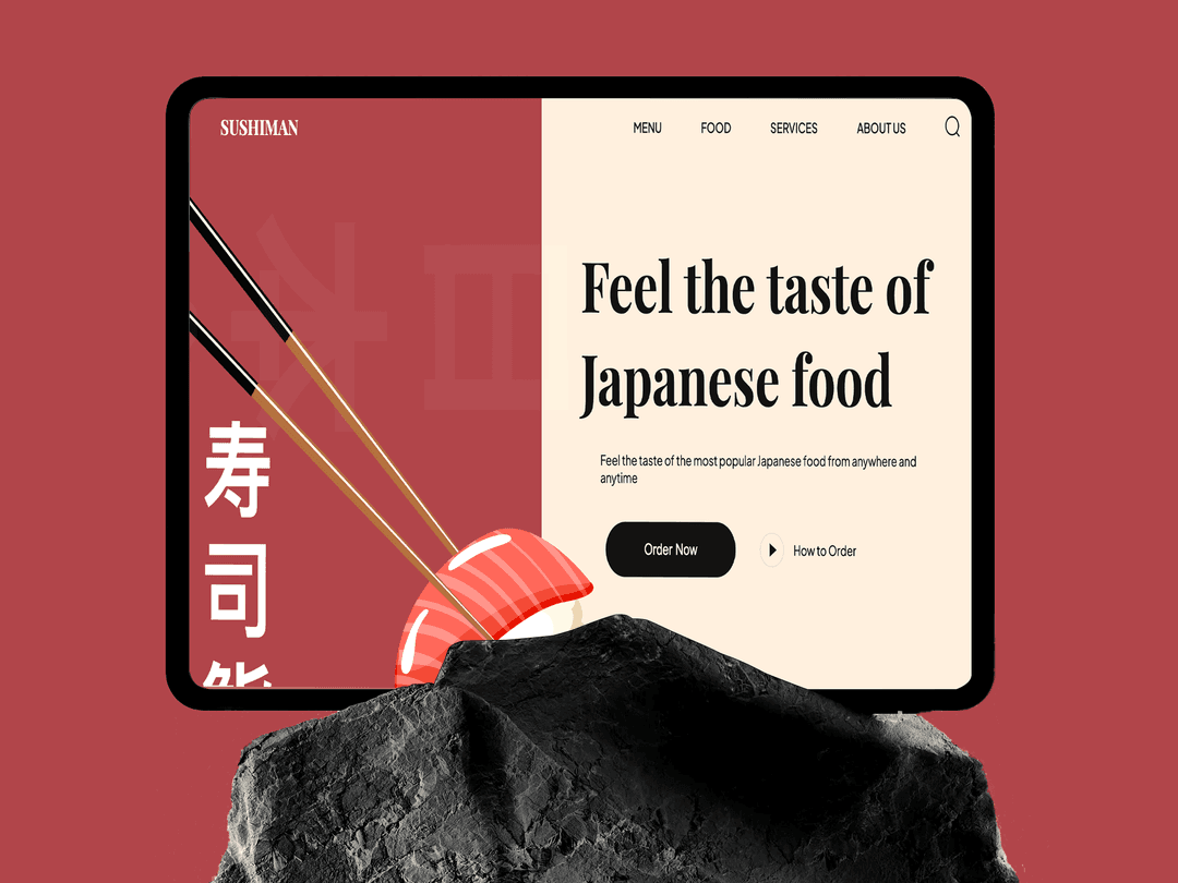 Landing page légère pour un leader de la cuisine japonaise